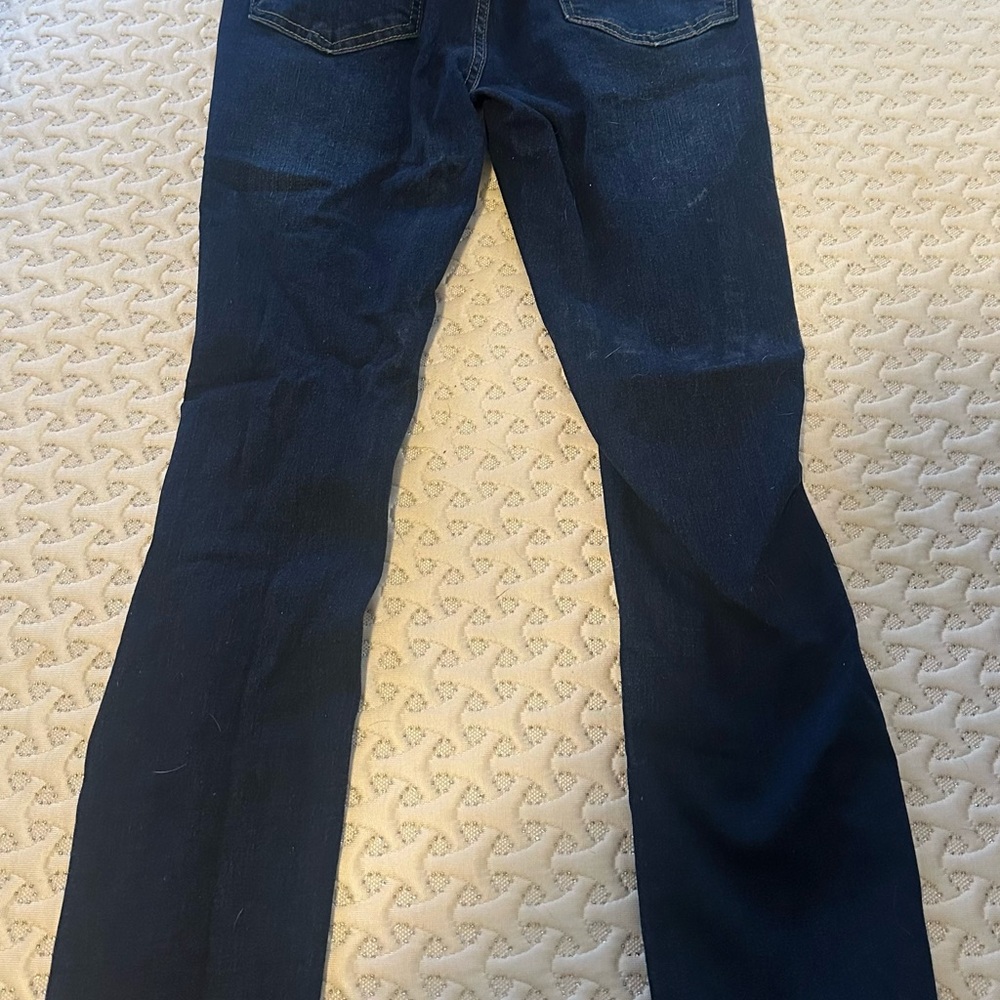 SHEIN Dark Blue Straight Leg Jeans